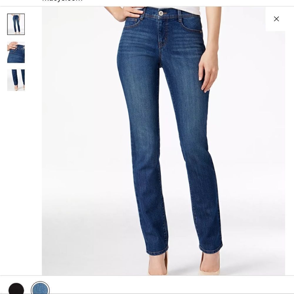 Style & Co slim leg denim jeans